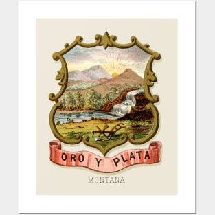 1876 Montana Coat of Arms Posters and Art